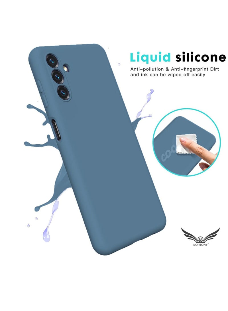 إلترازون Samsung Galaxy A24 4G Case – Liquid Soft Silicone Protective Cover, Anti-Scratch & Shockproof - Image 4