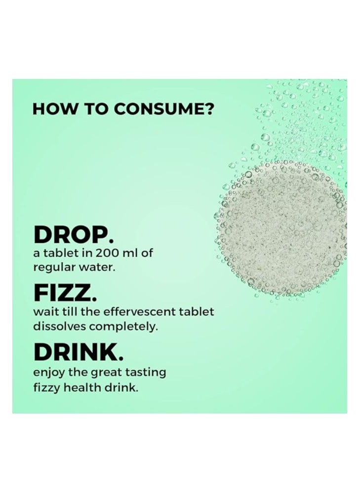 AURIC - Auric Liver Detox Effervescent Fizzy Water with 10 Ayurvedic Herbs Drop, Dissolve, Fizz, Drink 40 Tablets - Image 1