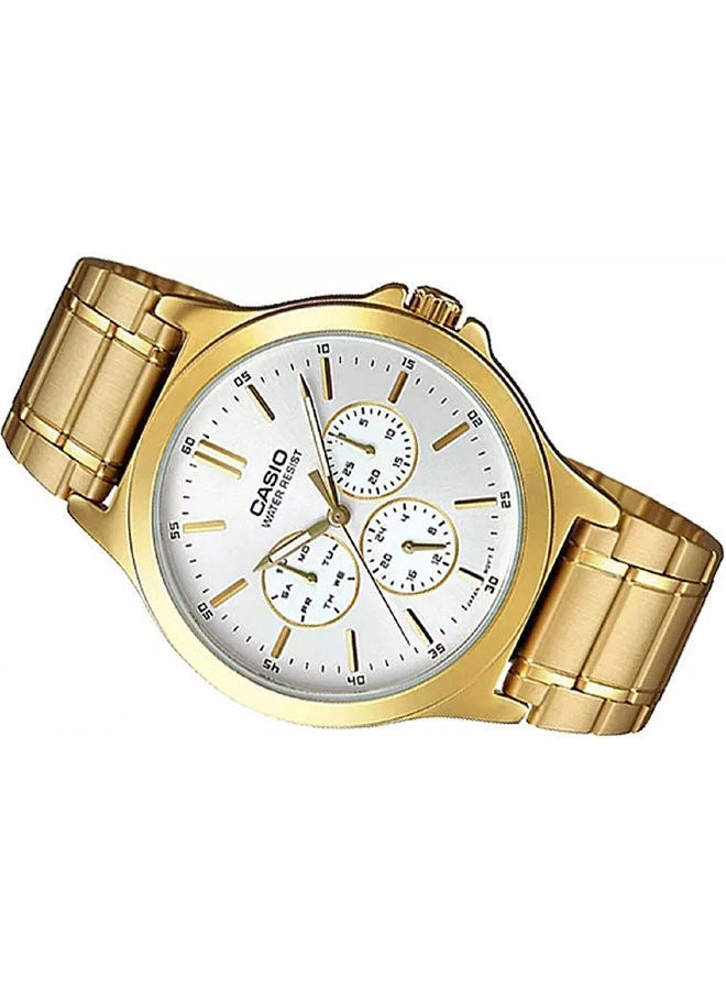 CASIO ساعة يد تناظرية من الفولاذ المقاوم للصدأ MTP-V300G-7AUDF - Image 2