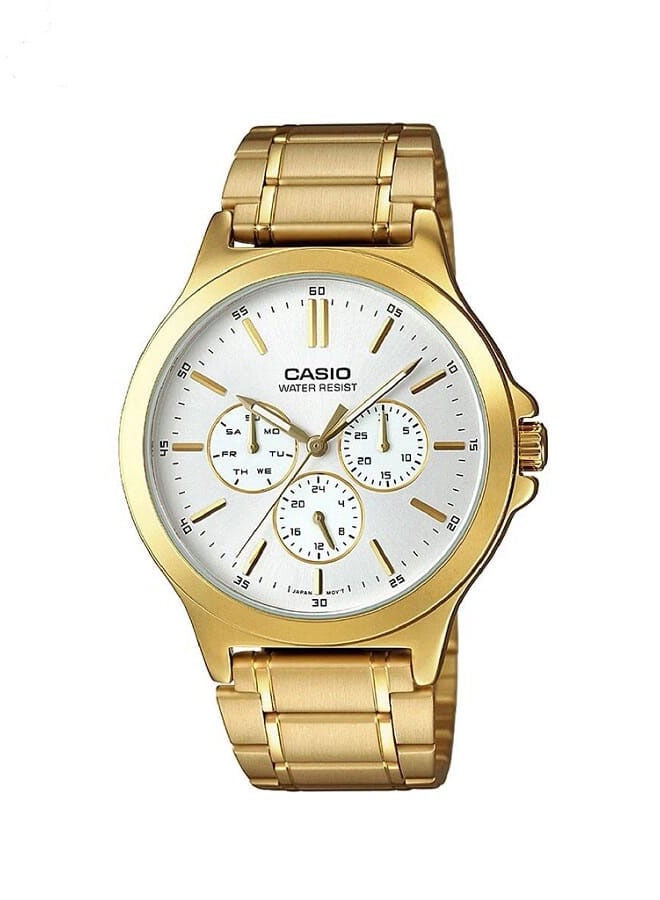CASIO ساعة يد تناظرية من الفولاذ المقاوم للصدأ MTP-V300G-7AUDF - Image 1