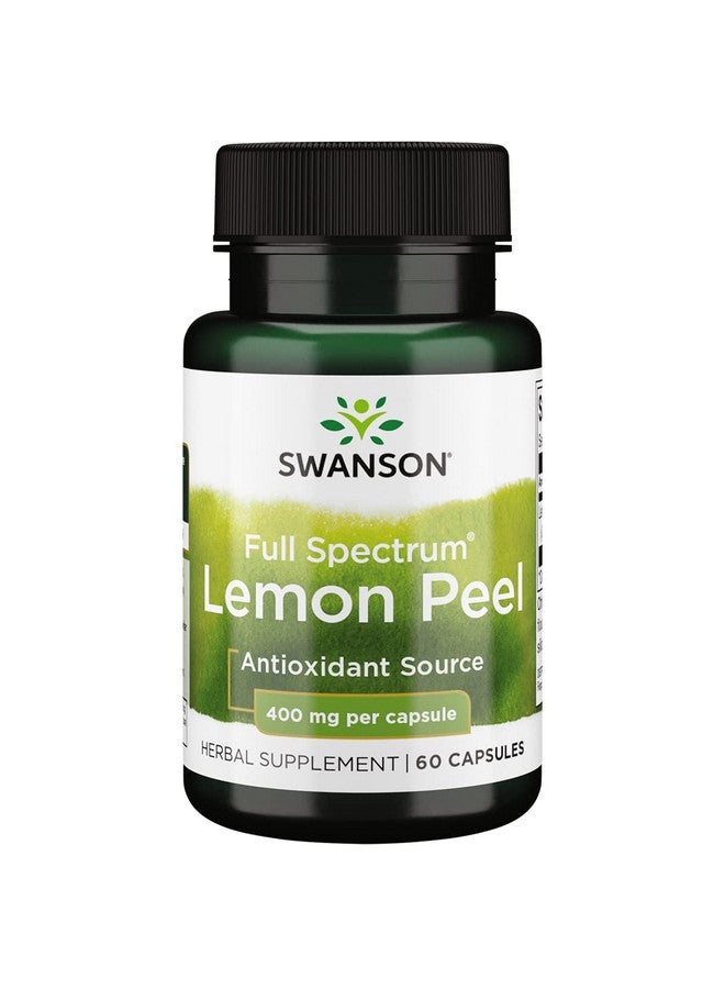 SWANSON Full Spectrum Lemon Peel 400 Milligrams 60 Capsules - Image 2