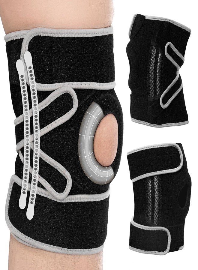POWERLIX Adjustable Compression Knee Brace for Men & Women, featuring Stabilizers & Patella Support, Optimal Recovery for Knee Pain, Medical Knee Sleeve for Arthritis, Weightlifting, Dance, Running - Image 1