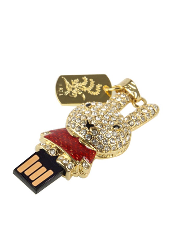 BURAQ Rabbit Shaped Diamond Jewelry USB Flash Disk (16GB), Red  - Image 3