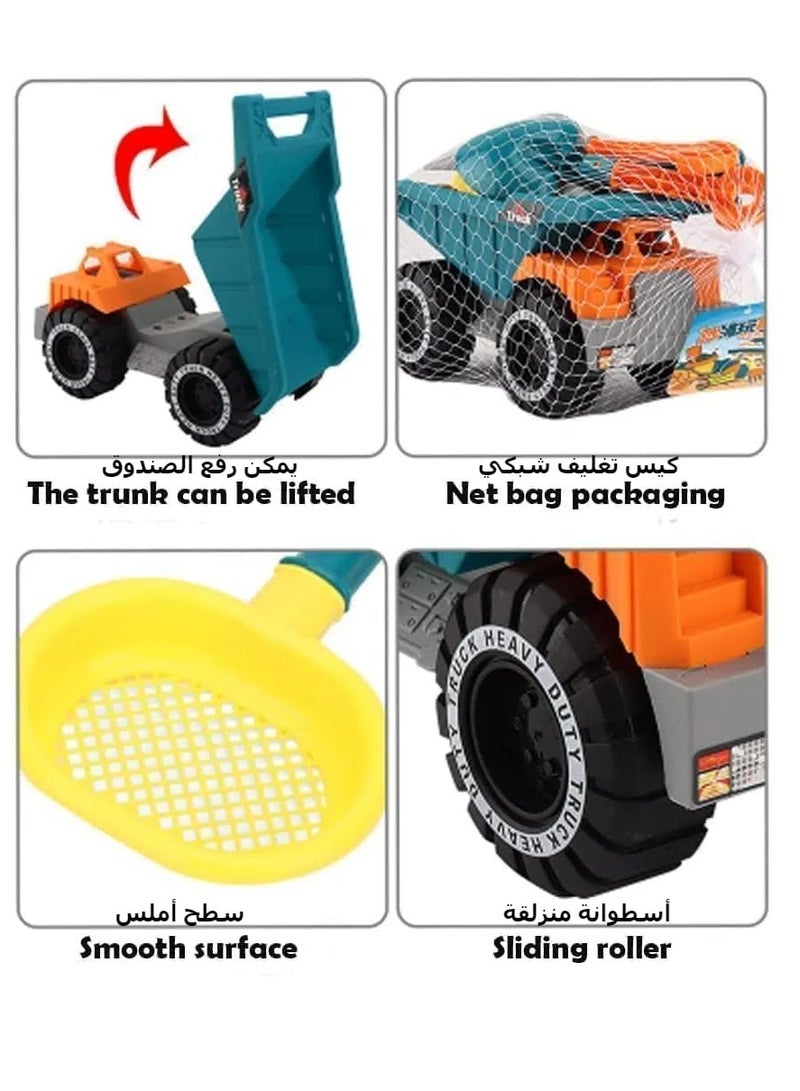 Bebiland Sand Toys for Toddlers Kids Sand Castle Toys with Beach Bucket, Beach Toys for Kids 3-10, Beach Sand Car Toys and Shovels, Kids Beach Playsets, Sandbox Toys for Kid, Travel Outdoor Toys - Image 3