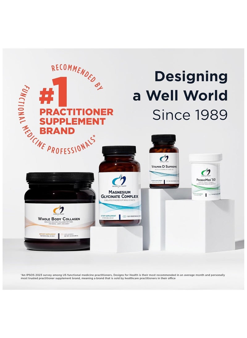designs for health - NeuroMag - Chelated Magnesium L-Threonate for Cognitive Support - Bioavailable Vegan Magnesium Supplements for Adults - Non-GMO + Gluten Free (90 Capsules) - Image 1