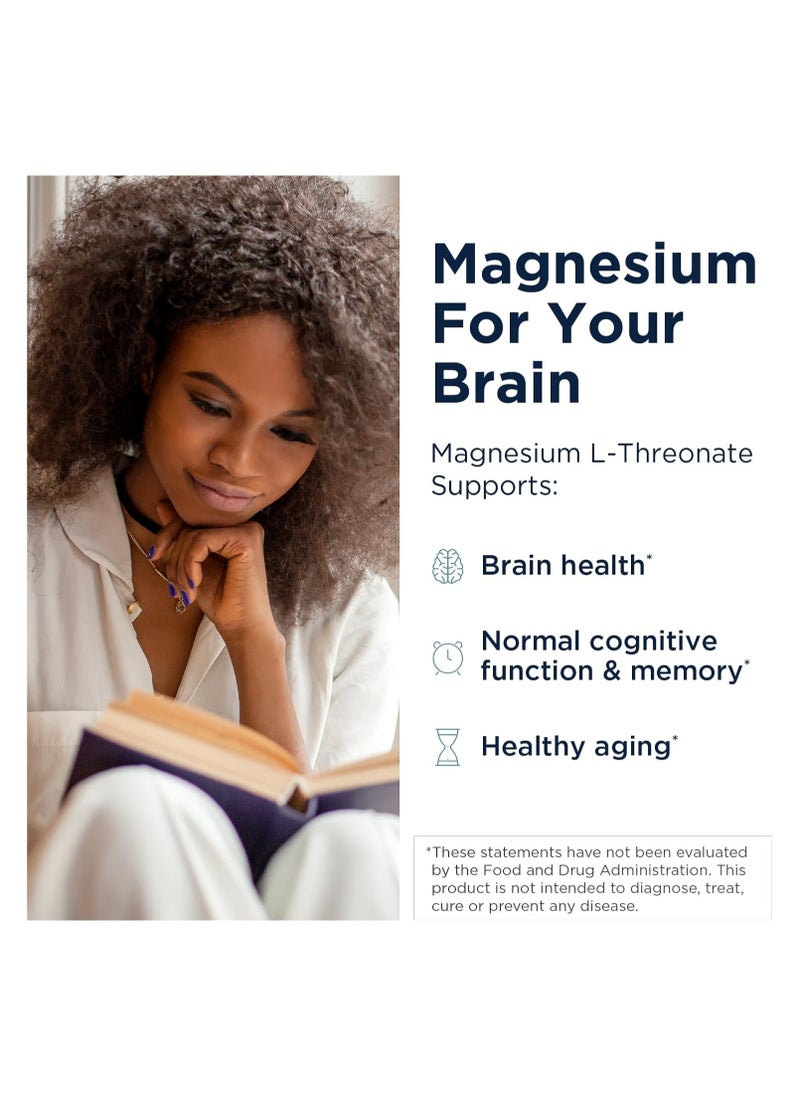 designs for health - NeuroMag - Chelated Magnesium L-Threonate for Cognitive Support - Bioavailable Vegan Magnesium Supplements for Adults - Non-GMO + Gluten Free (90 Capsules) - Image 1