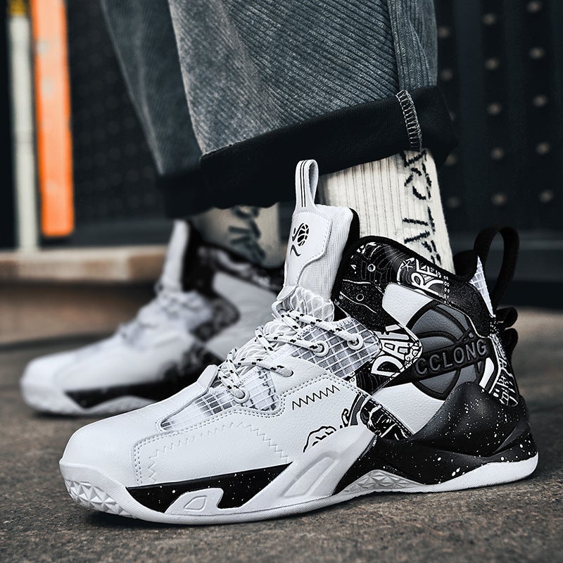 Men'S Basketball Shoes Boys High-Top Practical Competition Sneaker Casual Running Shoes And Retail - Image 5