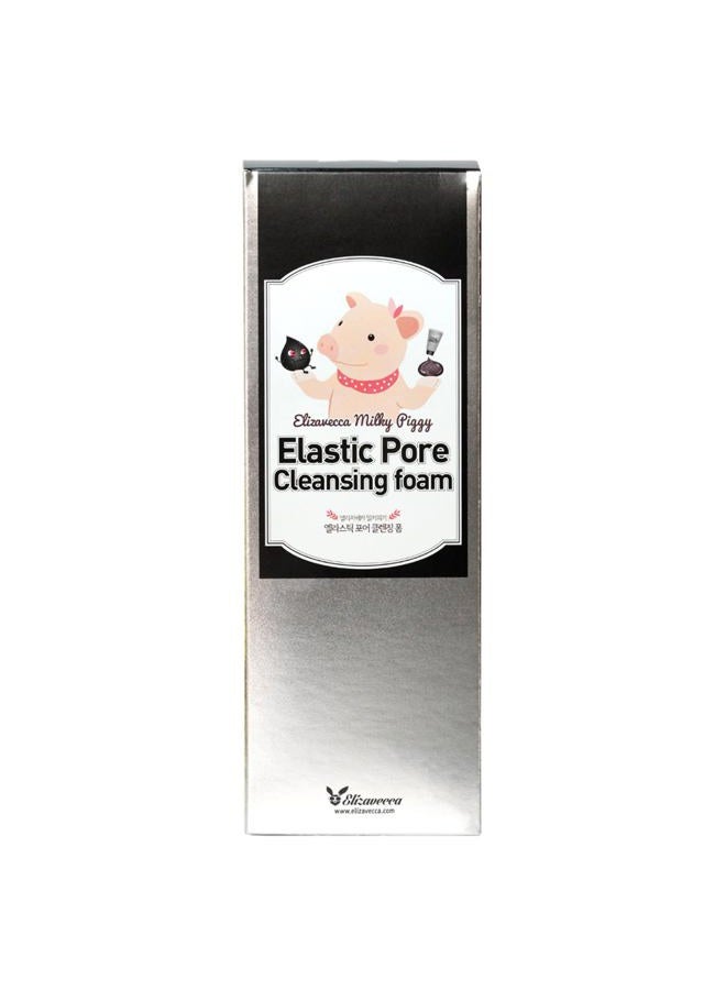 Elizavecca رغوة تنظيف الفحم 5% من ميلي بيجي بمرونة المسام 120 مل | قناع وجه باللون الأسود | تنظيف بالفحم | غسول وجه قابل للشطف | غير مختبر على الحيوانات، بدون بارابين - Image 2