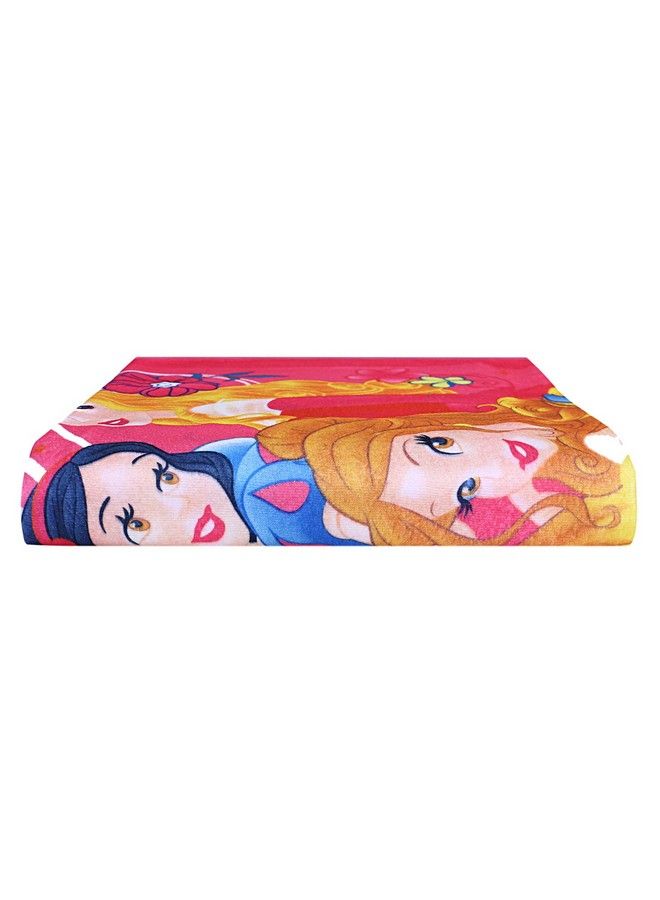 Kuber Industries Kids Bath Towel;Soft Cotton & Sides Stitched Baby Towel;Microfibered Super Absorbent Princess Pattern Towel For Infantstoddler55X26 Inch (Pink)  - Image 4