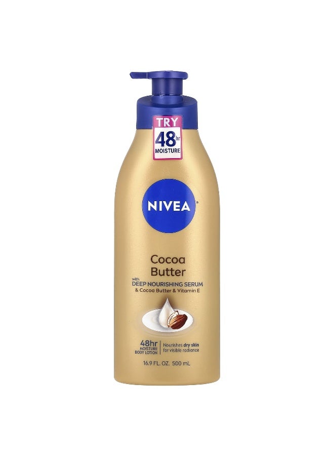 Nivea نيفيا، لوشن الجسم بزبدة الكاكاو، 16.9 أونصة سائلة (500 مل) - Image 1