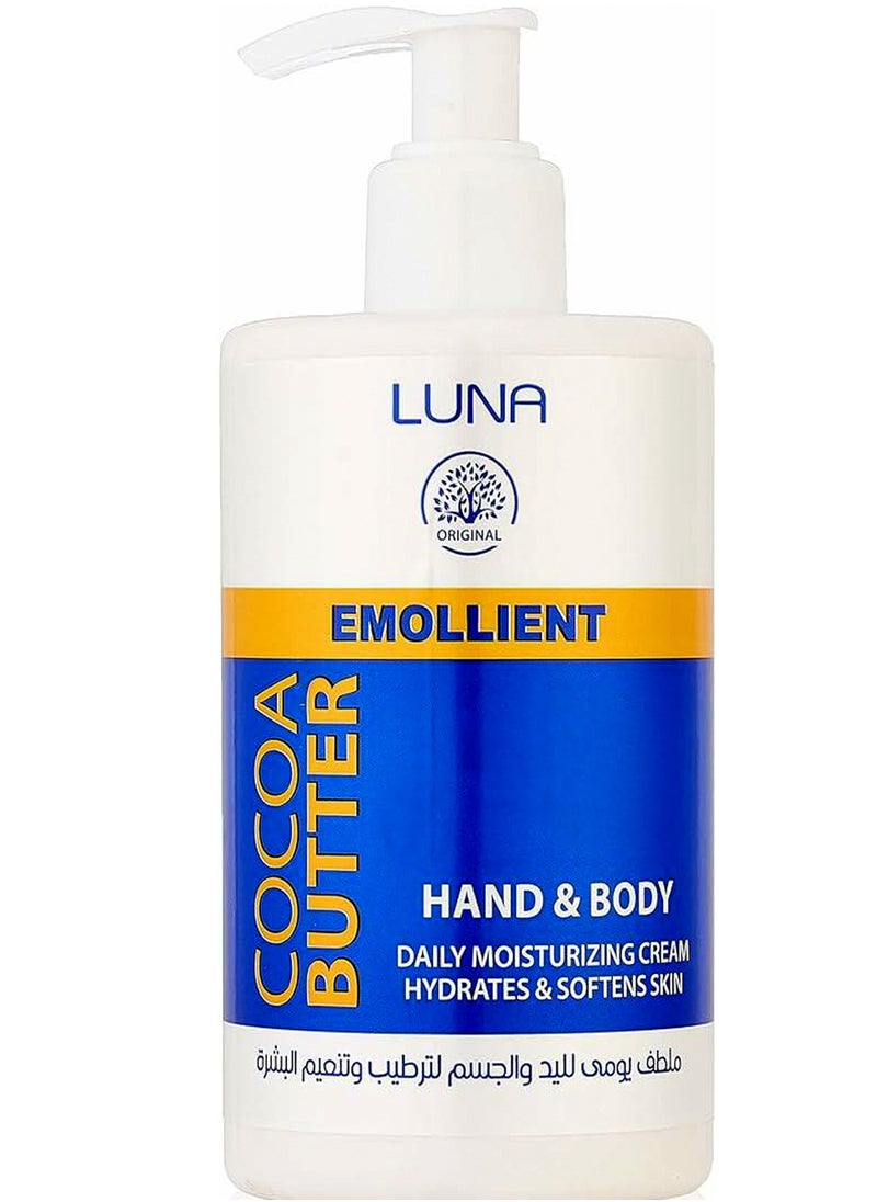 Luna - Luna Emolient Hand&Body Cream Cocoa Butter300G - Image 1