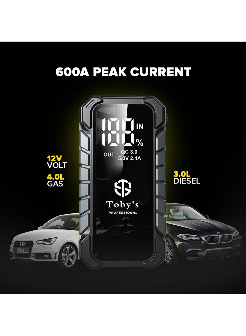Toby's Jump Starter For Cars 10000mAh And 37WH Power Bank For Electronic Devices  - Image 3