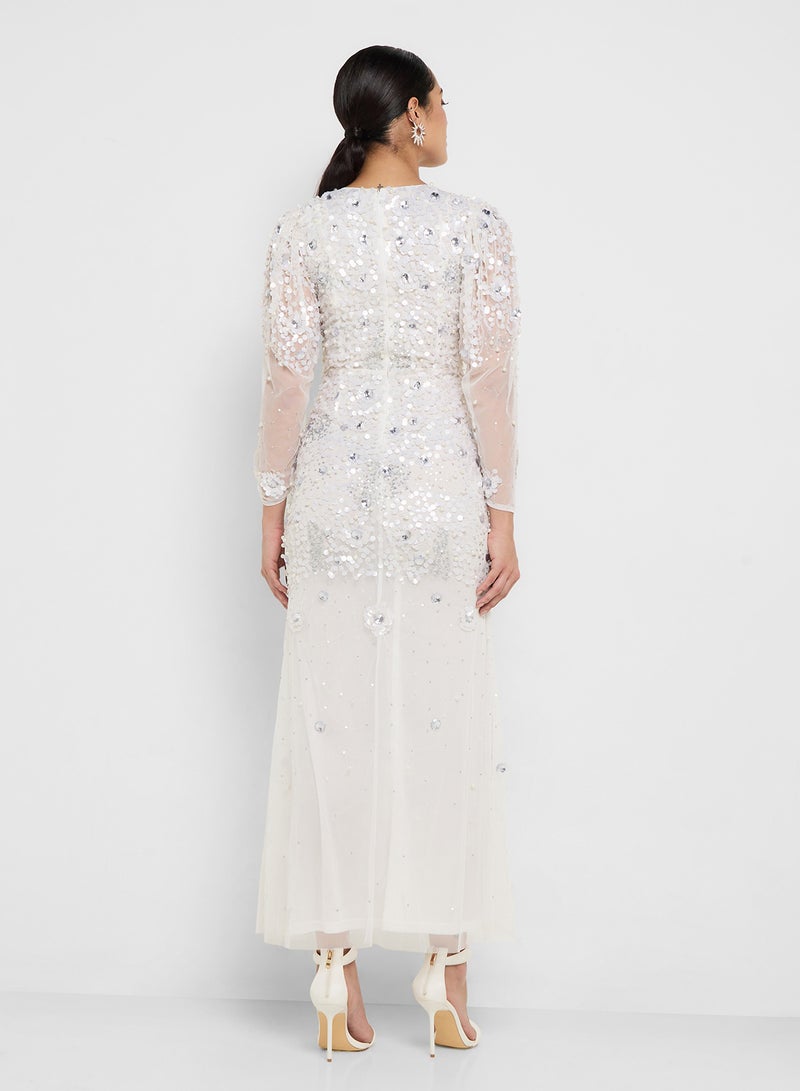 اميليا روز فستان ماكسي مزين - Image 2