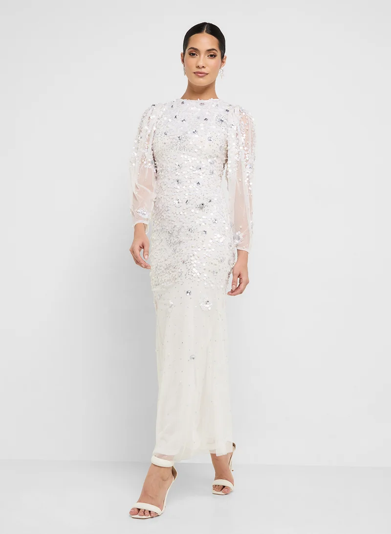 Amelia Rose Embellished Maxi Dress