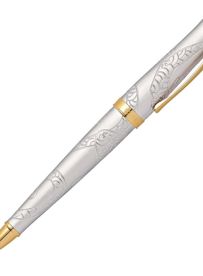 Cross Year of The Monkey Ballpoint Pen - Brushed Platinum Plate - Image 1
