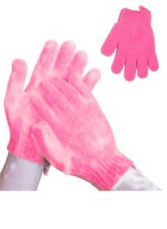 Generic Exfoliating Gloves, Premium Scrub, Double Sided Bath Gloves, Skin Exfoliator for Body, Spa Massage Dead Skin Cell Remover, Shower Accessories for Women Man  - Image 1