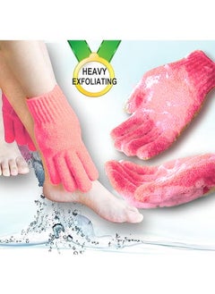 Generic Exfoliating Gloves, Premium Scrub, Double Sided Bath Gloves, Skin Exfoliator for Body, Spa Massage Dead Skin Cell Remover, Shower Accessories for Women Man  - Image 2