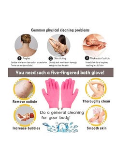 Generic Exfoliating Gloves, Premium Scrub, Double Sided Bath Gloves, Skin Exfoliator for Body, Spa Massage Dead Skin Cell Remover, Shower Accessories for Women Man  - Image 4