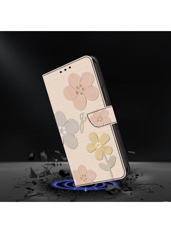 Fresh Painted Leather Wallet Phone Case for Redmi Note 12 4G Global - Image 4