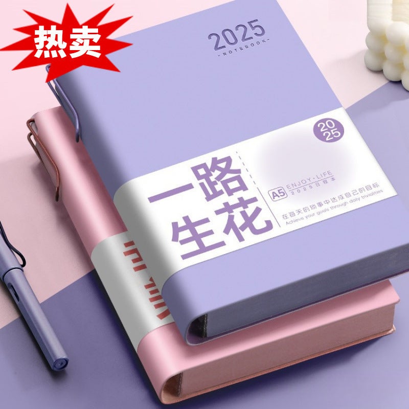New Year'S Schedule Book, New Daily Planner, One Page Per Day Work Calendar, Notepad, Efficiency Manual, Private Package And - Image 2