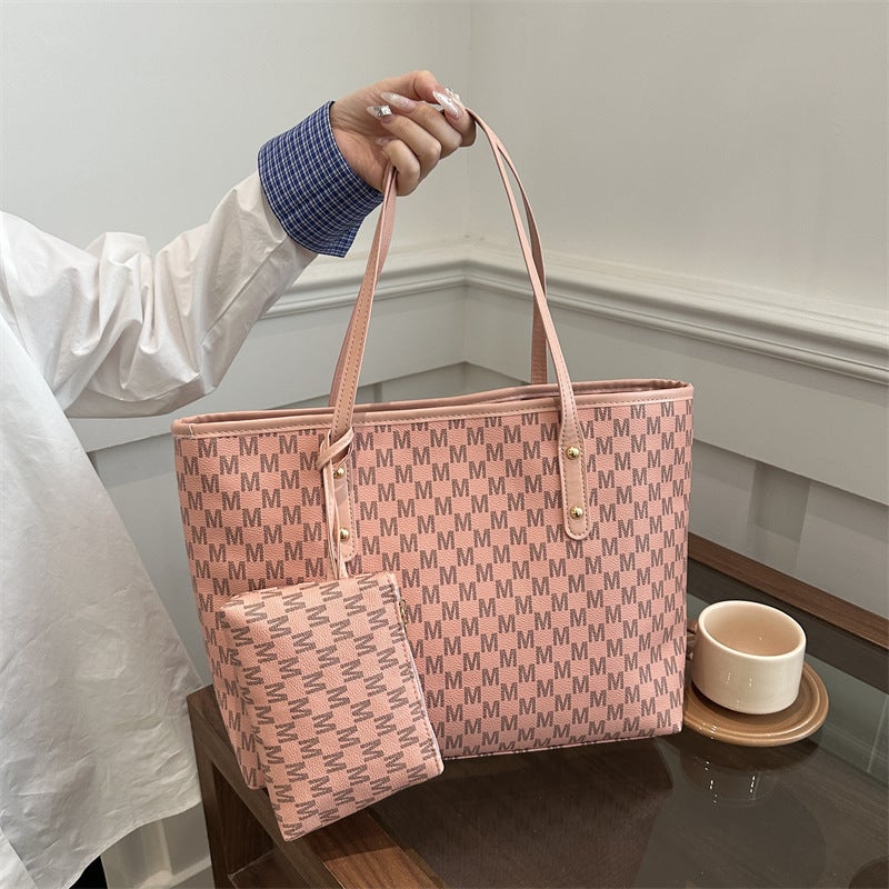 Relaxation Tote Bag Women'S 2025 Spring New Arrival Hand-Carrying Commuter Bag Fashionable Outgoing Large Capacity Single Shoulder Bag - Image 2