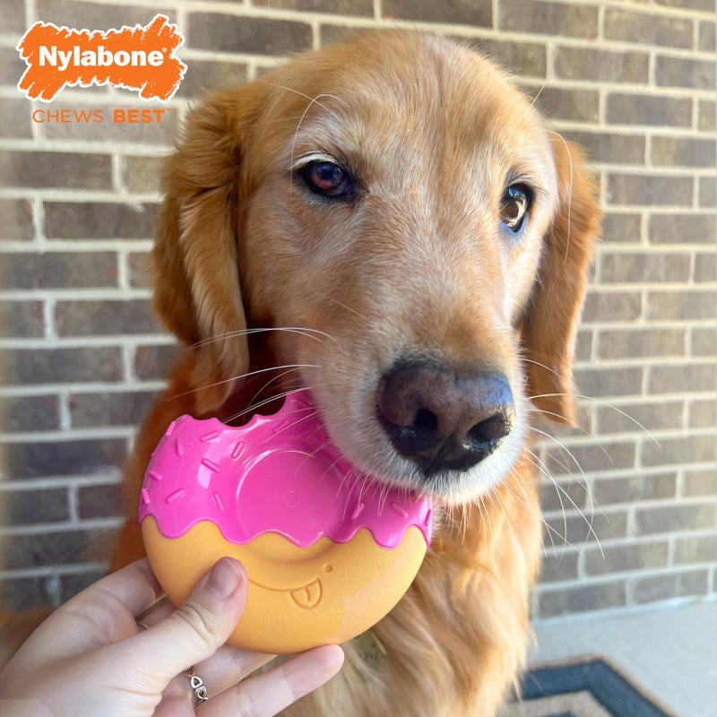 Nylabone Donut Power Chew Toy for Dogs, Dog Toys for Aggressive Chewers, Bacon Glazed Flavor, Large Dogs - Up to 50 lbs, 1 Count - Image 3