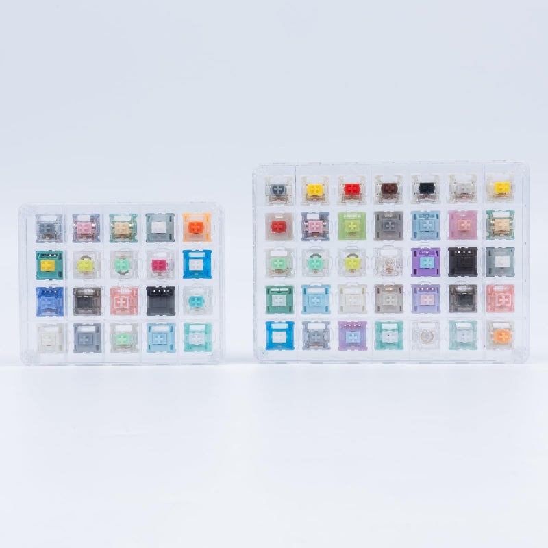 GATERON Keyboard Switches Tester, Magnetic Jade Oil King Milky Yellow Pro Oil King Baby Kangaroo Racoon Ink Wall Stem Box Black Pink for MX Mechanical Gaming Keyboard (35pcs) - Image 4