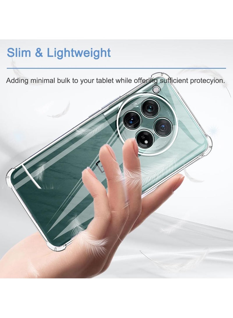 غطاء حماية شفاف لهاتف OnePlus 12 5G، جراب ناعم من مادة TPU وغطاء حماية خفيف الوزن للصدمات مع حماية للكاميرا مصمم لهاتف OnePlus 12 5G - Image 5