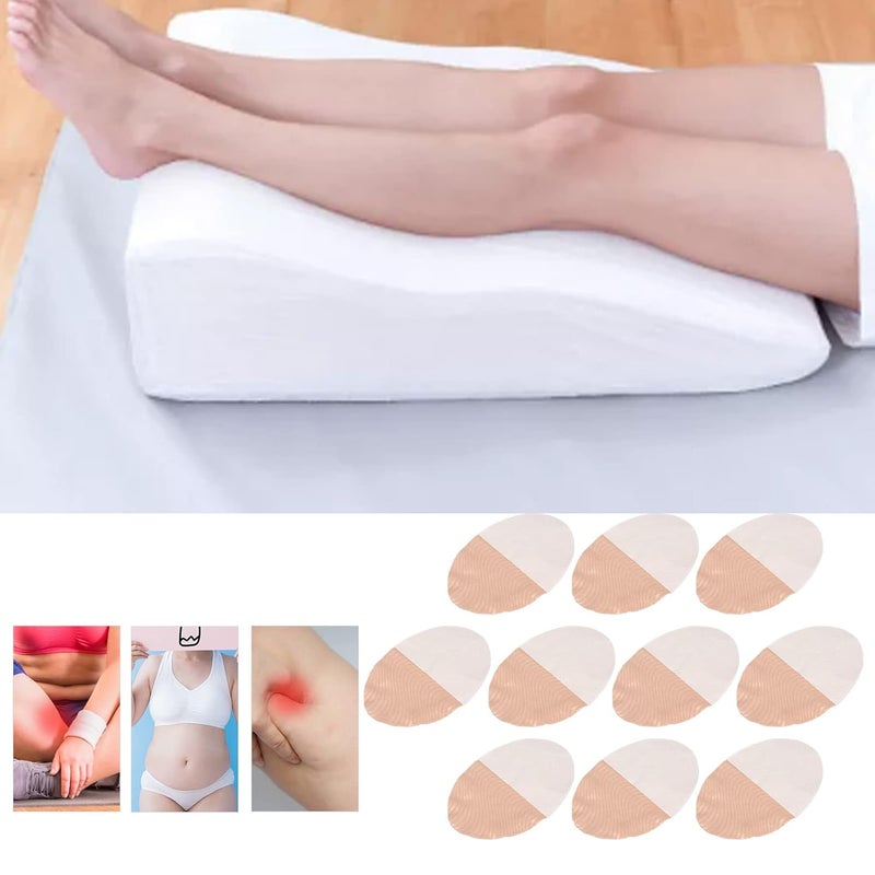 klarako Thigh Friction Pad, 10 Pieces Breathable Inner Thigh Prevent Chafing Sticker Thigh Patch Anti Friction Thigh Tape for Reducing the Friction of Thigh Clothes - Image 3