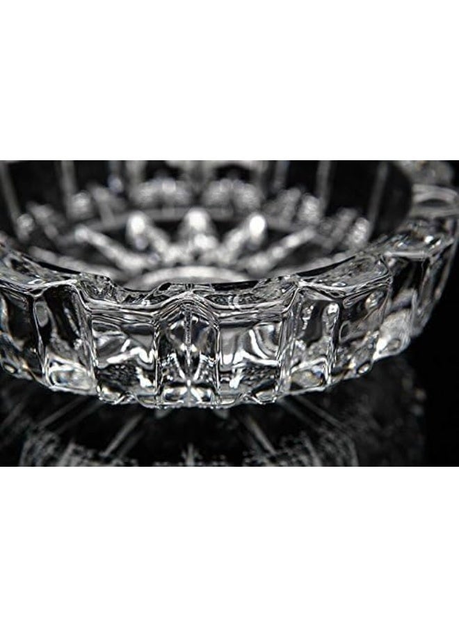Ashritha Round Deli Green Apple Crystal Heavy Glass Ashtray for Indoor and Outdoor Decorative (Round) - Image 3