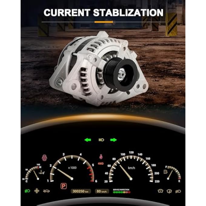 ROADFAR Alternator Replacement Fits for Toyota for FJ Cruiser 2007-2010,for Toyota for Tacoma 2005-2015,for Toyota for Tundra 2006-2010 - Image 3