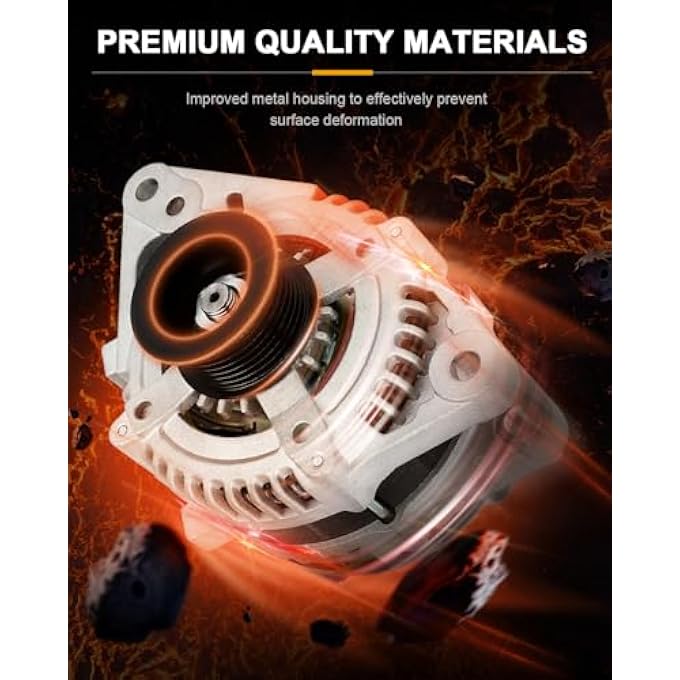 ROADFAR Alternator Replacement Fits for Toyota for FJ Cruiser 2007-2010,for Toyota for Tacoma 2005-2015,for Toyota for Tundra 2006-2010 - Image 2