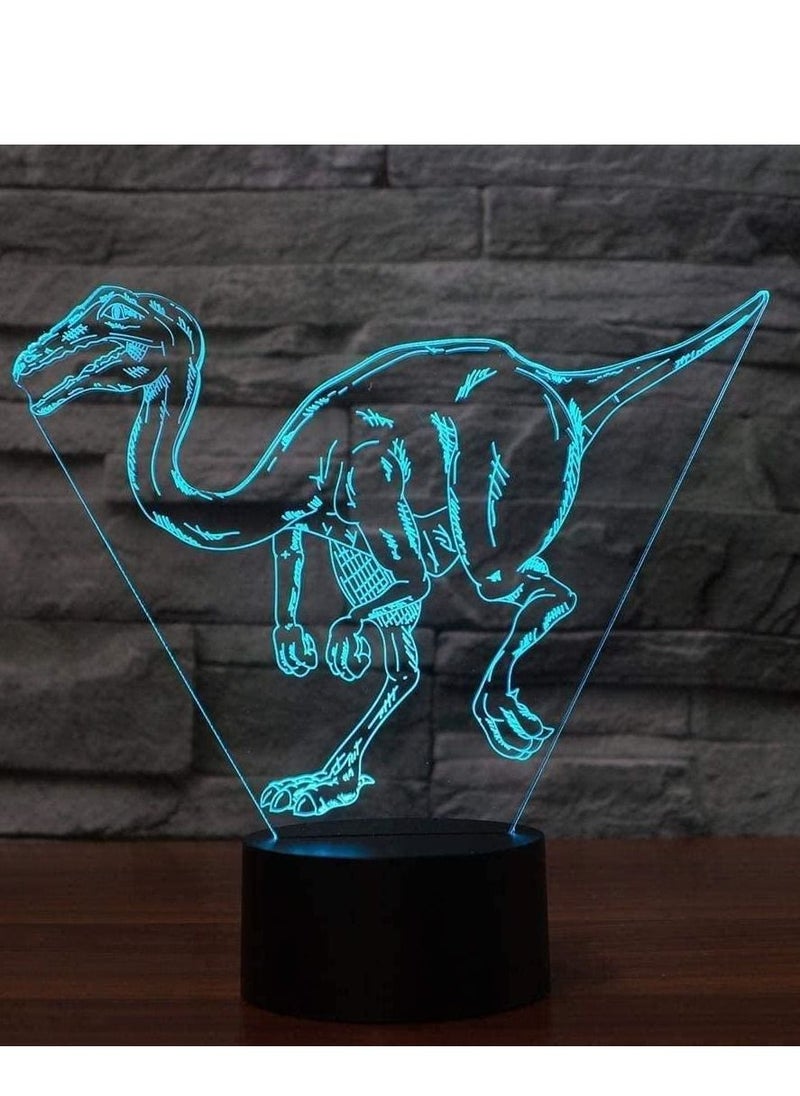 althiqahkey - Ghost Light 3D Colorful USB Desk Lamp LED Dinosaur Modeling Animals Baby Sleeping Multicolor Night Light Lighting Bedroom Bedside Light Fixture Decor Gift LED Nightlight for Kids - Image 1