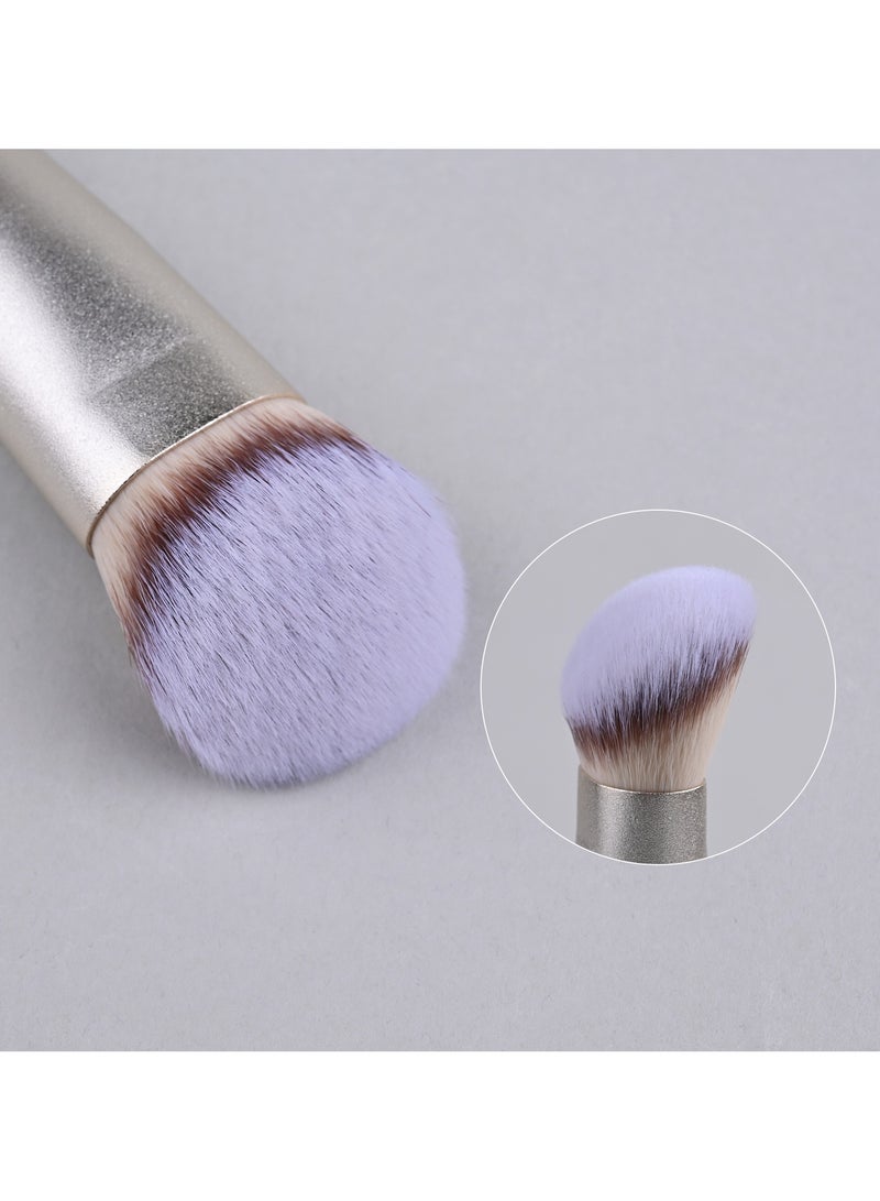 SaDM Shiny Contoured Foundation Brush – Vegan, Cruelty-Free Brush for Flawless Foundation & Contour - Image 3