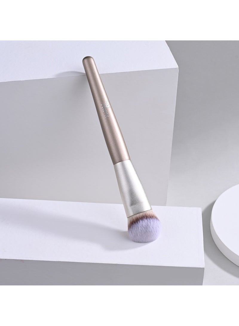 SaDM Shiny Contoured Foundation Brush – Vegan, Cruelty-Free Brush for Flawless Foundation & Contour - Image 4