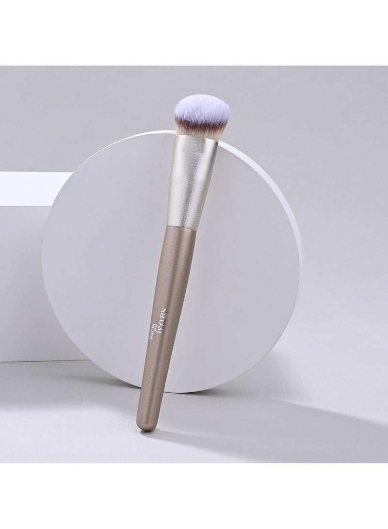 SaDM Shiny Contoured Foundation Brush – Vegan, Cruelty-Free Brush for Flawless Foundation & Contour - Image 5