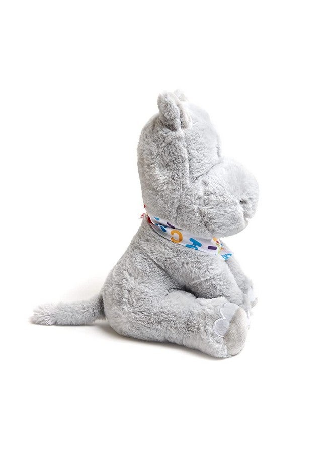 كادل بارن - لعبة حيوان محشو على شكل فرس النهر المغني المتحرك من Alphabet Hudson | يهز أذنيه على أنغام أغنية ABC وعشرة فيلة صغيرة، 11 بوصة - Image 4