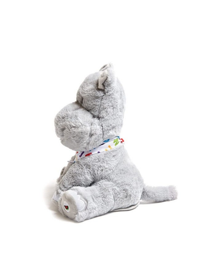 كادل بارن - لعبة حيوان محشو على شكل فرس النهر المغني المتحرك من Alphabet Hudson | يهز أذنيه على أنغام أغنية ABC وعشرة فيلة صغيرة، 11 بوصة - Image 3