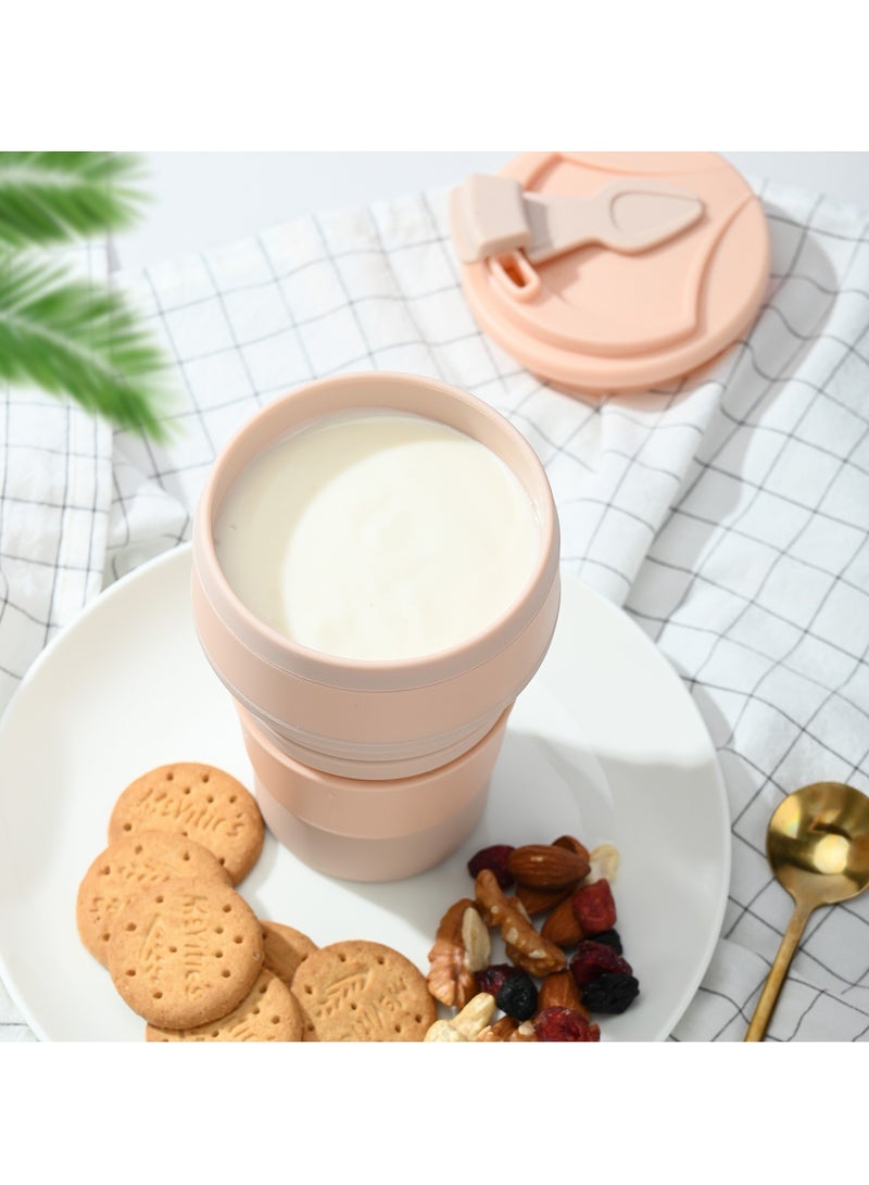 general Collapsible Travel  Camping Mug with Lid, Reusable, Portable, Hot  Cold Beverage Coffee Mug, Leak-Proof, Eco-Friendly, BPA-Free, Food Grade Silicone, Light Weight - Image 3