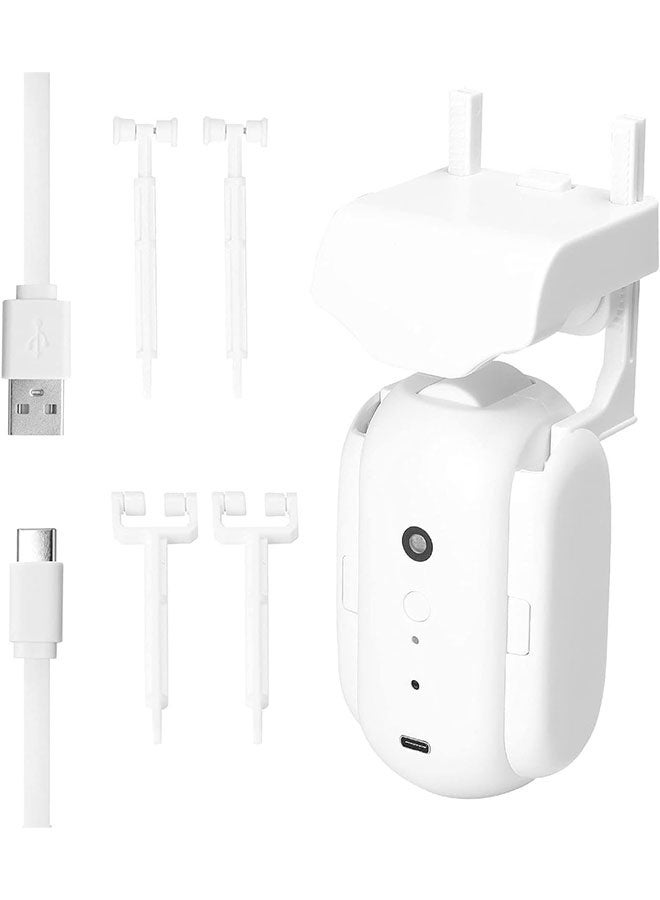 Curtain Motor, Effortless Installation, Smart Curtain Robot, Convenient Remote Control, Voice-Activated, Scheduled Timing, White - Image 1