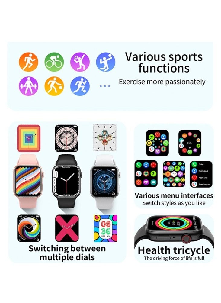 AROAQ - T900 Pro Max Series 7 IP68 Waterproof 280mAh 1.75Inch Touch Screen Heart Rate Smartwatch - Image 1