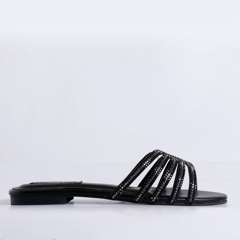 Crystalicious Warm Handcrafted by Artisans Rhinestone Women Flats Luxurious Comfort For All-Day Wear - Image 4