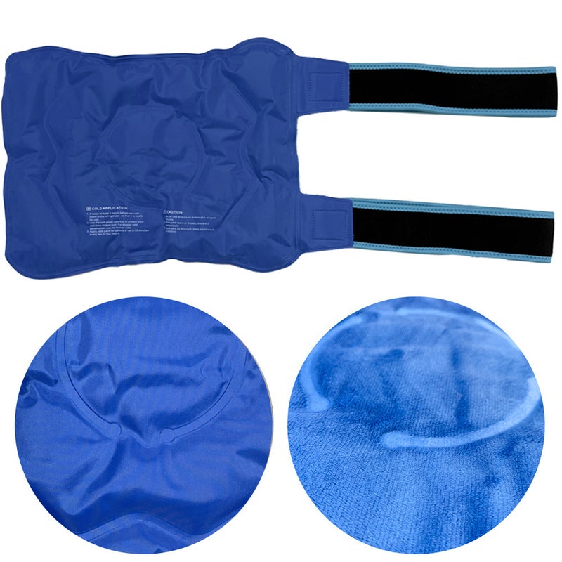 Reusable Gel Cold Pack with Strap for Knee, Joint, Hand - Image 1
