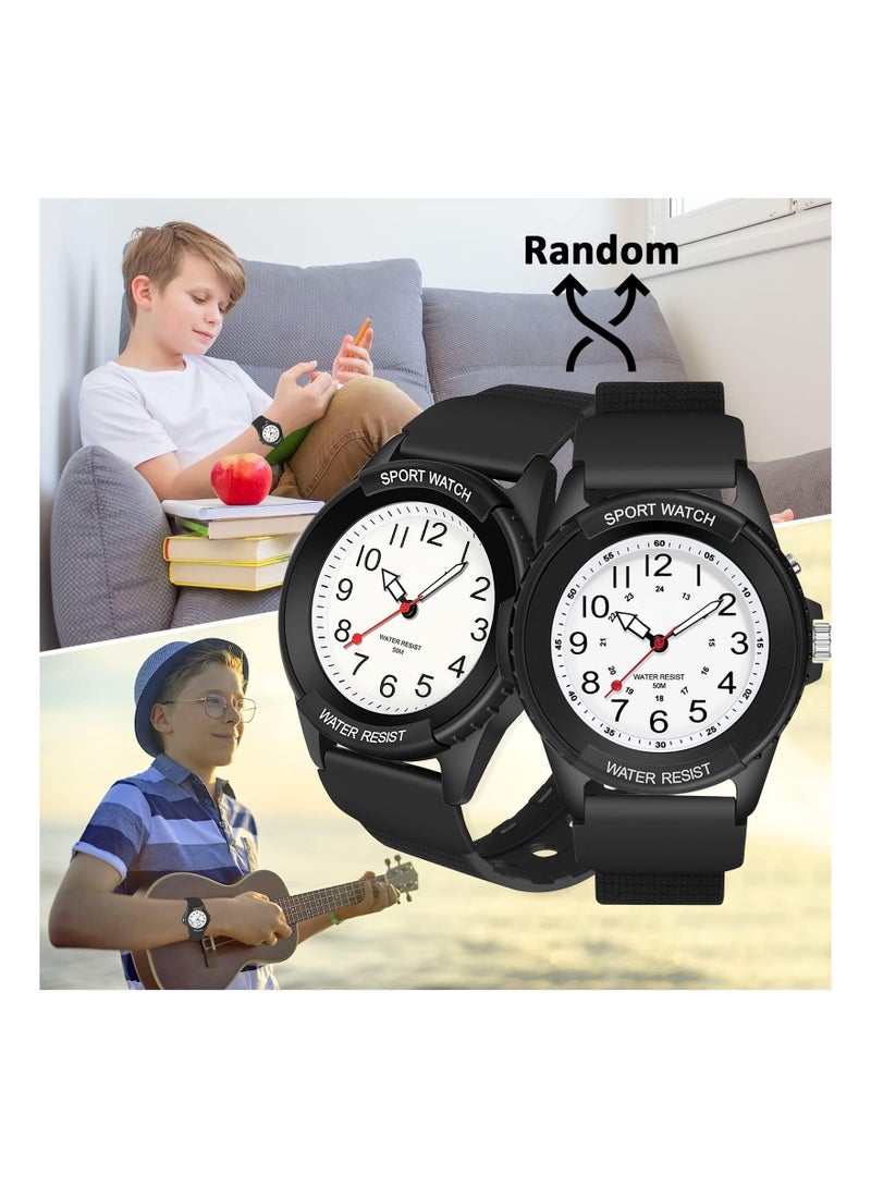 Y&D Kids Analog Watch for Boys Girls, Waterproof Time Teaching with Night Light, Easy to Read and Learning Children 6-18  - Image 4