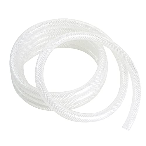 Geowaky 3/4’’ ID × 1’’ OD - 10 ft Clear Braided Hose Plastic Vinyl Tubing,High Pressure Flexible Reinforced PVC Tube for Transfer Water Air Oil, BPA Free & Non-Toxic - Image 1