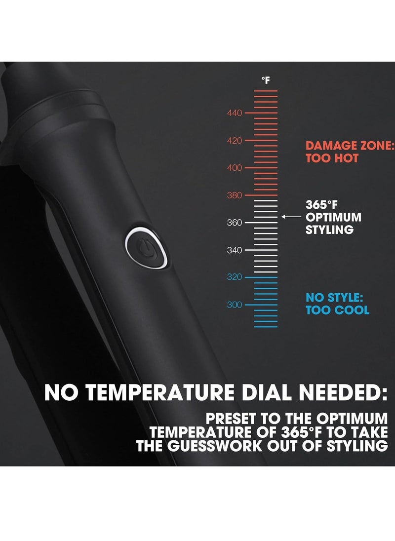ghd - أداة تجعيد الشعر الرفيعة ghd - عصا تجعيد الشعر 0.5 بوصة مع درجة حرارة أداة تصفيف أكثر أمانًا للشعر، عصا تجعيد مثالية لعمل تجعيدات ضيقة في ثوانٍ مع تثبيت التجعيد طوال اليوم - أسود - Image 1