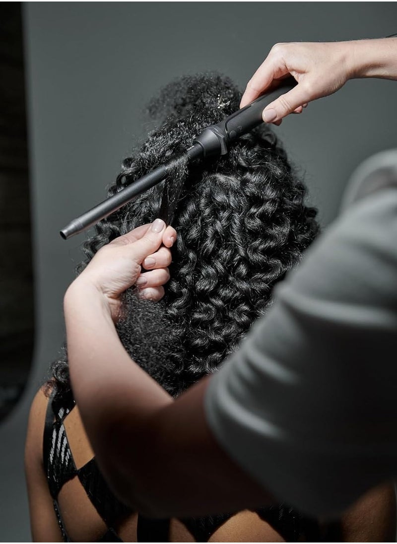 ghd - أداة تجعيد الشعر الرفيعة ghd - عصا تجعيد الشعر 0.5 بوصة مع درجة حرارة أداة تصفيف أكثر أمانًا للشعر، عصا تجعيد مثالية لعمل تجعيدات ضيقة في ثوانٍ مع تثبيت التجعيد طوال اليوم - أسود - Image 1