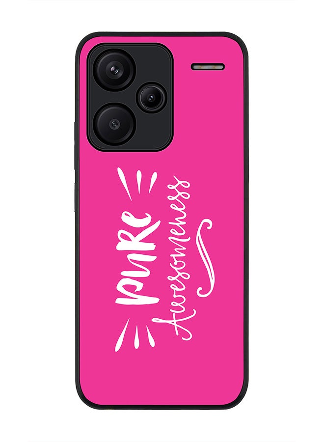 Stylizedd Rugged Black Edge Case for Xiaomi Redmi Note 13 Pro Plus, Slim fit Case Flexible Anti Drop TPU Gel Thin Cover -  Pure Awesomeness - Image 1