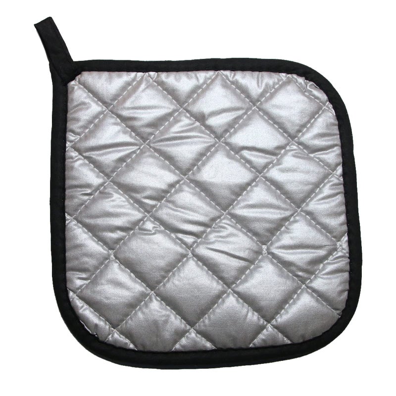 Bestjoy 5 PCS Pot Holders for Kitchen, Cotton Potholers with Great Heat Resistance, Hot Pads, Trivets for Cooking and Baking Black - Image 3