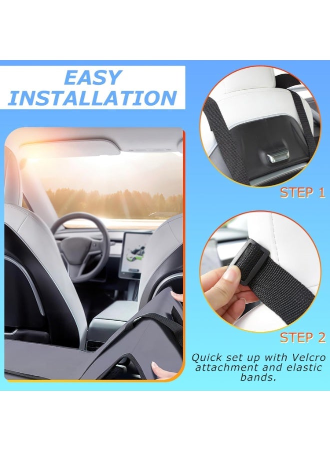 Car Travel Rear Seat Mattress Extension Plate, Increase Car Bed Camping Space, Sleeping Head Protection, Folding Fits for Car, SUV, Truck,Tesla and Other Cars, 50 * 16.5 in - Image 5